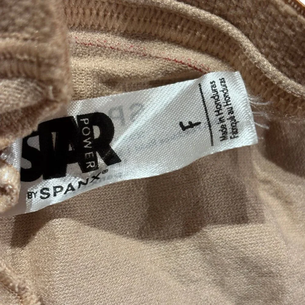 SPANX Star Power‎ High-Waisted Mid-Thigh Shaping Shorts NWOT soft nude
